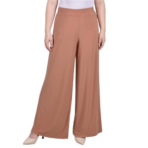 NY Collection Womens Palazzo Casual Wide Leg Pants - 1 of 1