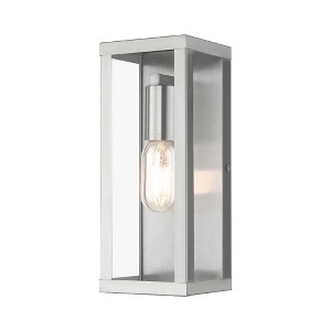 Livex Lighting Gaffney 1 - Light Wall Light in  Brushed Nickel - 1 of 4
