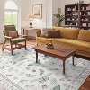 Acekool Floral Insect Area Rug - Washable 5x7 Non-Slip Carpet for Bedroom & Living Room - 3 of 4
