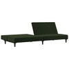 vidaXL 2-Seater Sofa Bed Dark Green Velvet - 4 of 4