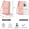 FATMOON Small Crossbody Cell Phone Purse for Women Leather Cellphone Bags Wallet Purses with Multi Card Slots - 3 of 4