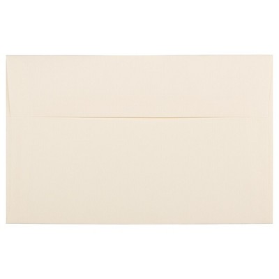 JAM Paper A10 Strathmore Invitation Envelopes 6 x 9.5 Natural White Pinstripe 43445