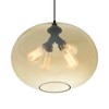 CWI Lighting Glass 4 Light Down Pendant With Amber Finish - 4 of 4