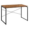 NicBex Home Office Desk 47.5" L Modern Writing Desk with Wooden Desktop and Black Metal Legs for Office, Study, Living Room - 3 of 4