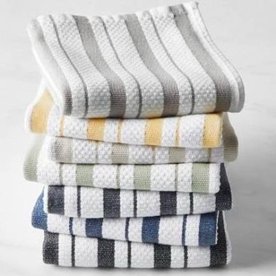 KOHDA LIVING Premium Silver Infused Kitchen Towels - 100% Organic Cotton  Dish Towels - Odor Controlled Tea Towels (Pack of 4) Absorbent Kitchen Hand