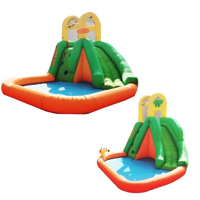 Magic Time International Splash Fun Backyard Inflatable Water Park And Magic Time International Large Splash Fun Yard Inflatable Water Park