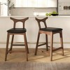NicBex Mid-Century Modern Dining Chair/Bar Stool with Foam Cushion Linen Upholstery for Room Setting - 2 of 4