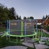 Okak 12/14FT Trampoline with Slide and Swings, Rebounder with Basketball Hoop and Ladder, Outdoor Trampolines for Garden, Yard - 2 of 4