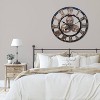 Westclox 20" Wall Clock with Raised Gears/Numbers: Modern Analog Indoor Timepiece, Plastic Round Shape - 2 of 4