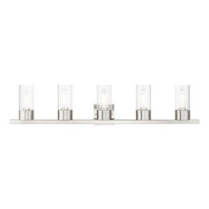 Livex Lighting Carson 5 - Light Vanity in  Brushed Nickel - 1 of 4