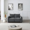 Power Lift Recliner Loveseat with USB Charging - Linen Upholstered Sleeper Sofa for Small Spaces, 2 Cup Holders & Storage, Home Theater Recliner - 2 of 4
