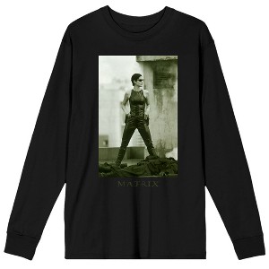 Matrix Trinity Character Men's Black Long Sleeve Shirt - 1 of 1