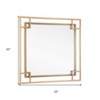 HomeRoots 22" Gold Metal Square Accent Mirror - 3 of 4