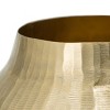 11x11x9" Aluminum Chisel Flower Vase, Gold - 3 of 4