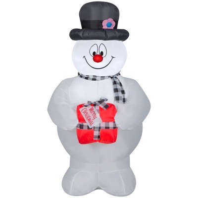 Inflatable 4ft. Ice Cube Snowman w/Buffalo Check Hat & Scarf - Yahoo  Shopping