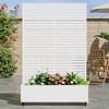 Lirago Iron Arch Mobile Planters Planting Box Trellis for Climbing Plants - 72x47 - 3 of 4