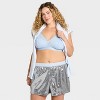Women's Sequin Boxer Pajama Shorts - Wild Fable™ Silver - 3 of 3
