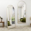 Beautyolove 76"x34" Arched Full Length Mirror Free Standing Leaning Mirror Hanging Mounted Mirror, Gold - 4 of 4