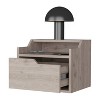 Gulches Floating Wall Mount Nightstand with Single Drawer, Dual Shelf Design, Modern Sleek Style Easy Assembly - 4 of 4