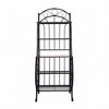 Valencia Baker Rack Storage Unit Metal/Black - Boraam Industries: Scandinavian Style, 5 Shelves, Powder-Coated Finish - 2 of 4