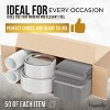 Crown Display 350-Piece Disposable Dinnerware Set – Paper Plates, Paper Cups, Napkins, Plastic Forks, Knives & Spoons – Serves 50 Guests - 3 of 4