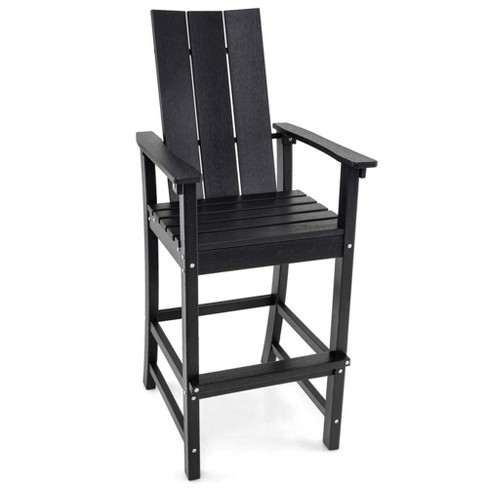 Costway Tall Adirondack Chair with Ergonomic Backrest Armrests & Footrest for Backyard Black/Gray/Navy/Turquoise - image 1 of 4