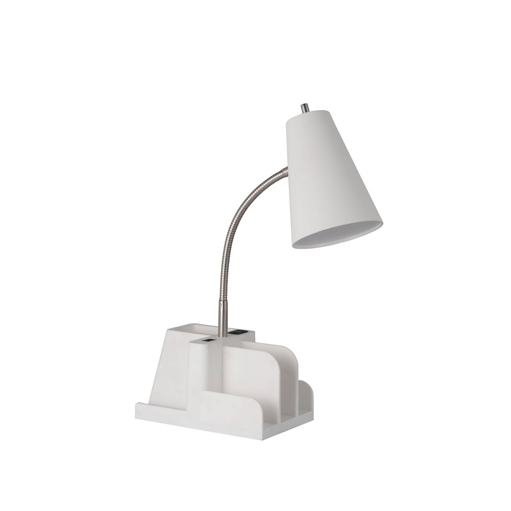 Organizer Task Lamp White (Includes LED Light Bulb) - Room Essentials
