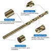 Unique Bargains 6542 High Speed Steel Metric Spiral Point Thread Tap and Twist Drill Bit Sets 4 Pcs - 4 of 4