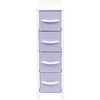 Sorbus 4 Drawers Narrow Dresser - with Steel Frame, Wood Top & Easy Pull Fabric Bins for Small Spaces, Closets, Bedroom, Bathroom & Laundry - 4 of 4