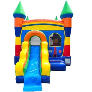 Pogo Bounce House Crossover Bounce House with Slide, No Blower - 1 of 4