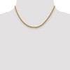 Black Bow Jewelry 3.3mm 14k Yellow Gold Diamond Cut Hollow Rope Chain Necklace - 2 of 4