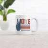 Crazy Dog T-Shirts Vote Peace Hand Mug Funny Election Graphic Coffee Cup-11oz - 2 of 4
