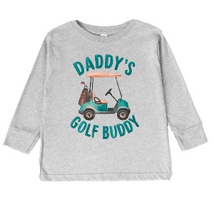 The Juniper Shop Daddy's Golf Buddy Toddler Long Sleeve Tee - 1 of 3