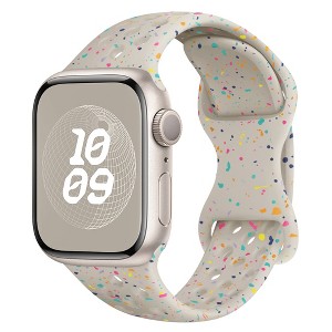 HTUTWOO Sport Bands For Apple Watch Band 40mm 41mm 38mm 44mm 45mm 46mm 42mm ,Cute Silicone Strap For Apple Watch Series 10 9 8 7 6 5 4 3 - 1 of 4