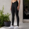 Anna-Kaci Active Women's High Waist Seamless Ribbed Full Length Leggings - 3 of 4