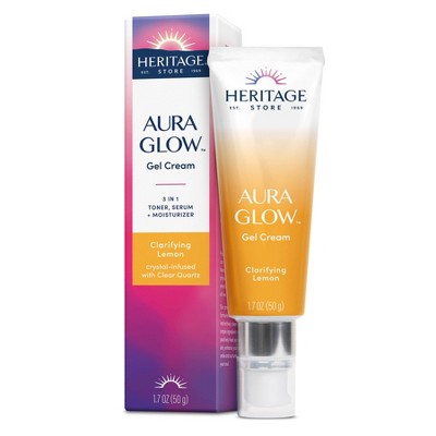 Heritage Store Aura Glow Gel Cream - Clarifying Lemon - 1.7oz