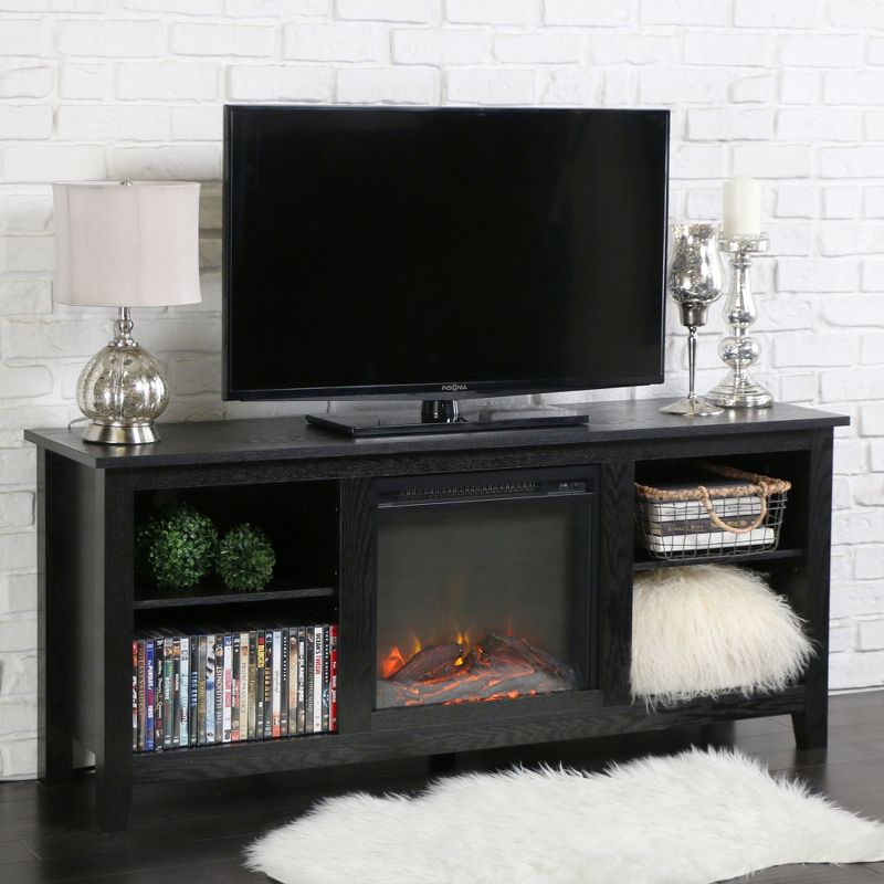Ackerman Modern Transitional Fireplace TV Stand for TVs up to 65" - Saracina Home, 3 of 8