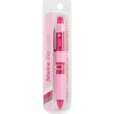 Sewline Mechanical Fabric Pencil Trio-Black, White & Pink