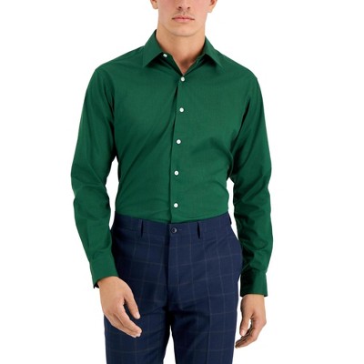 Club Room Mens Solid Button Down Dress Shirt