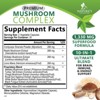 Mushroom Complex Supplement Capsules - 10 Mushrooms Lions Mane, Reishi, Chaga - 60 Capsules;120 Capsules - 2 of 4