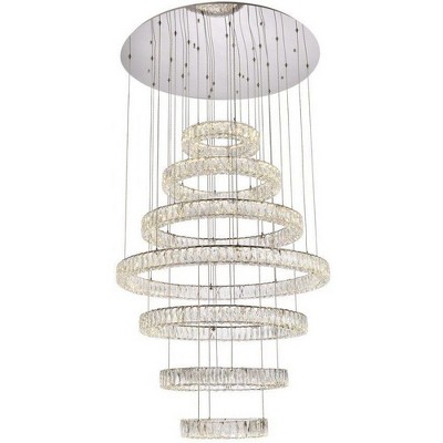 Elegant Lighting Monroe 7 - Light Chandelier in  Chrome