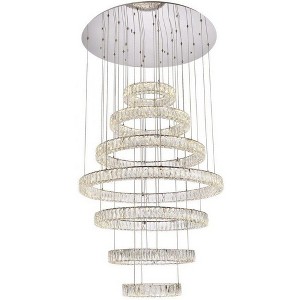 Elegant Lighting Monroe 7 - Light Chandelier in  Chrome - 1 of 4