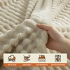 White Warm Blanket with Breathable and Soft for Couch and Bed - 3 of 4