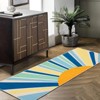 Boho Rugs Washable Kids Rug Non Slip Nursery Rug Low Pile Floor Mat Soft & Non-Shedding Sunshine Carpet Colorful Rainbow Printed Indoor Rugs - 2 of 4