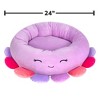 Squishmallows Beula The Octopus Cat and Dog Bolster Bed - Light Purple - 4 of 4