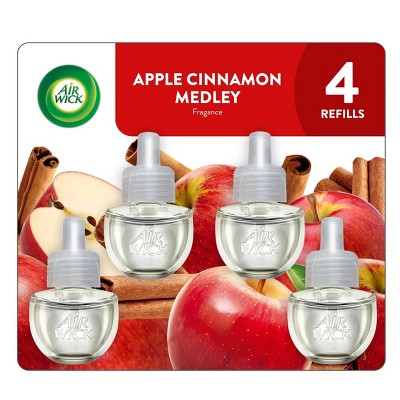 Air Wick Plug-in Scented Oil Air Freshener Refills - Apple Cinnamon Medley - 80oz/4ct