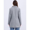 Seta T Women's Winter Overcoat Mid-Long Casual Notch Lapel Single-Breasted Peacoat - 4 of 4