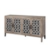 60" TV Console Table with 4 Doors,, Sideboard Cabinet American Country Style, Buffet Table for Living Room or Entryway - 3 of 4