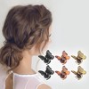 Unique Bargains Fashion Butterfly Small Clip Amber 6 Pcs - 2 of 4