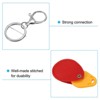 Unique Bargains Leather Keychain Fobs with Key Rings for DIY Crafts 4 Pcs - 4 of 4
